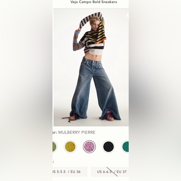 Free People x VEJA Campo Bold Sneakers Size 6 NIB - Picture 4 of 16